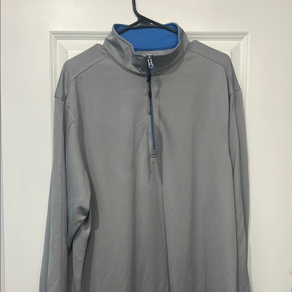 Pebble Beach Gray Lightweight Quarter-Zip Jacket